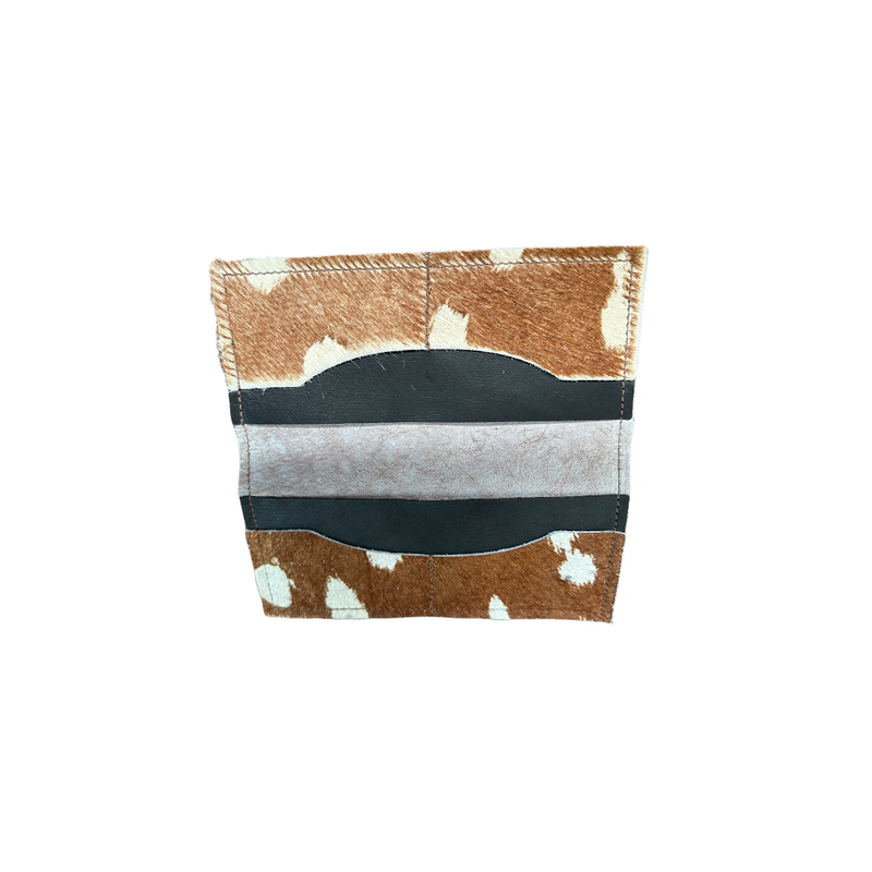 Hair-on-hide Leather Wallet in Axis Deer Hide | default