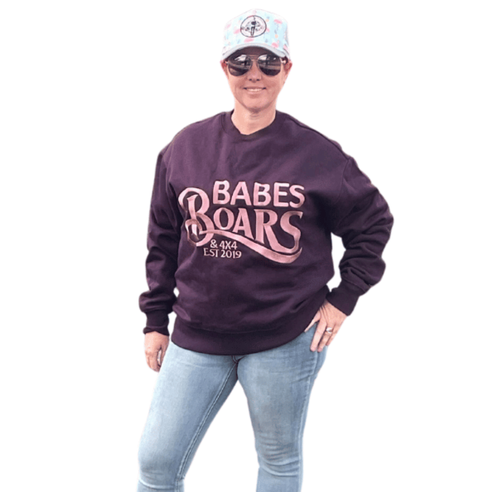 Dayboro Crew Neck - Plum