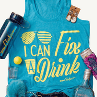 I Can Fix A Drink Tank on Caribbean Blue