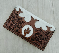 Tooling Leather Slim Wallet -  AW31