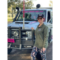 Longreach 1/2 Zip - Army Green