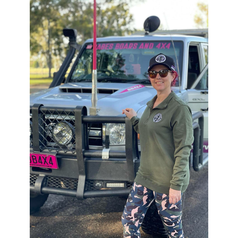 Longreach 1/2 Zip - Army Green