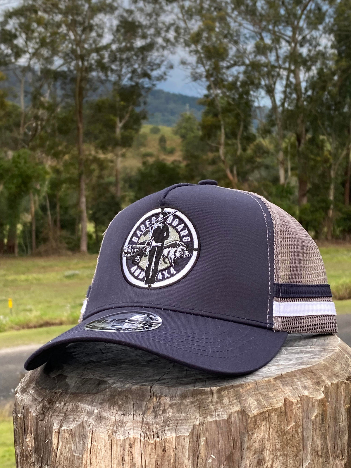 BB4X4 Striped Trucker Hat