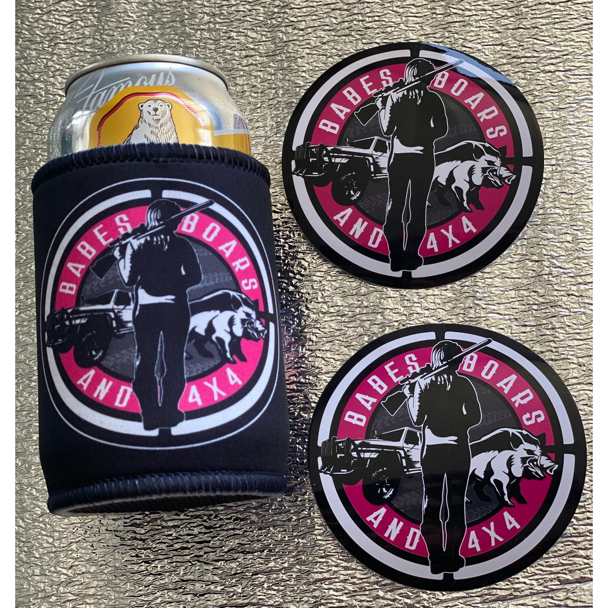 BABES BOARS & 4X4 STICKER & COOLER PACK