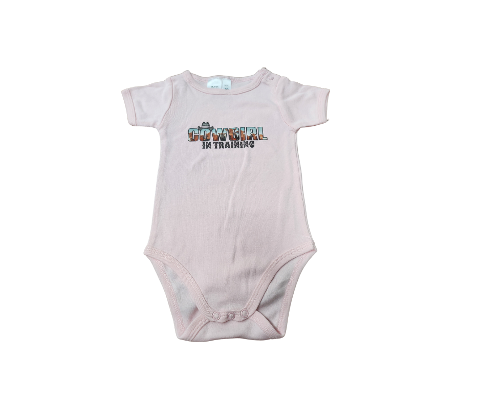 Cowgirl in Training Onesie - Pink