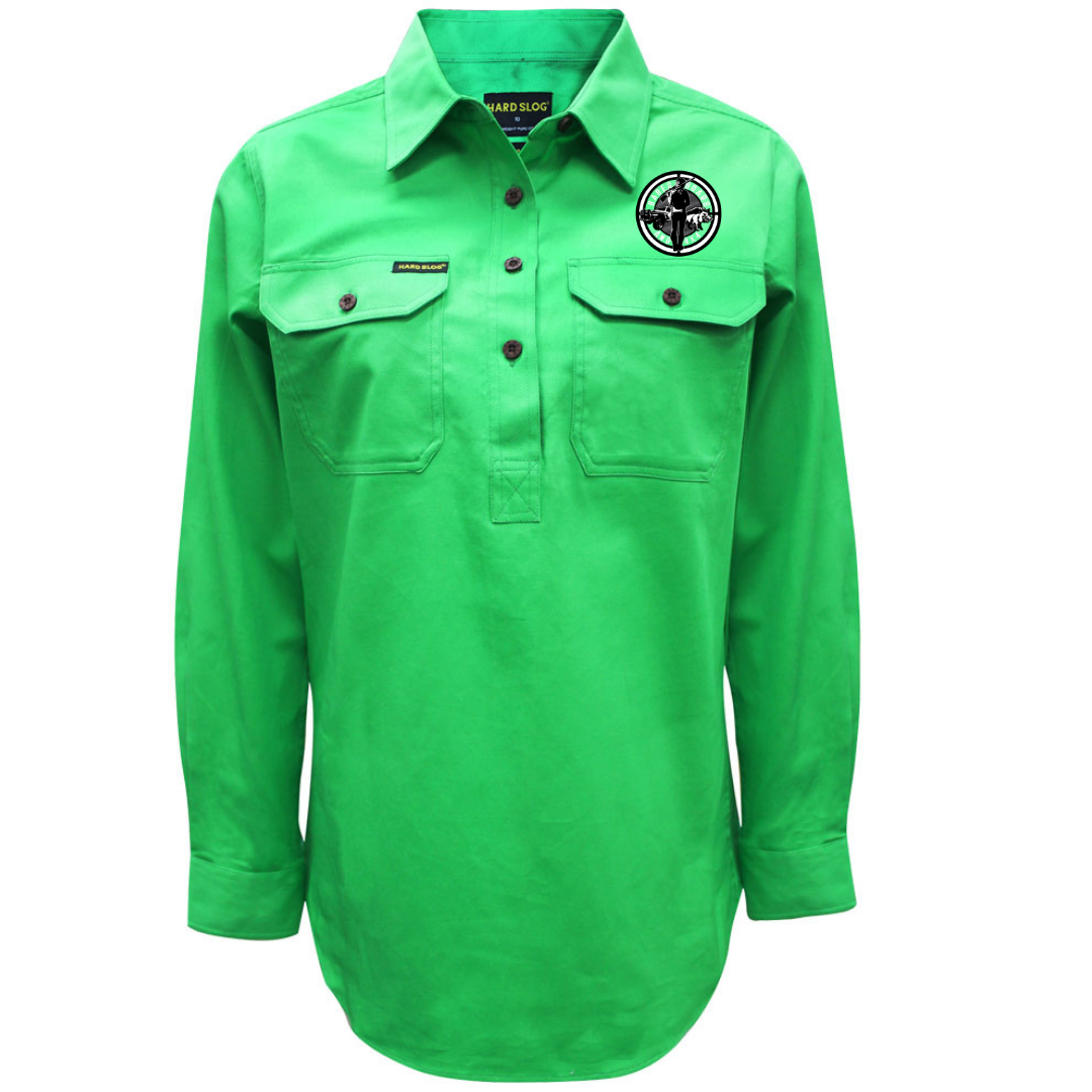 BB4x4 Thomas Cook Hard Slog Long Sleeve Shirts - Lime Green