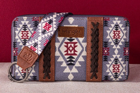 Wrangler Womens Southwestern Large Wallet (X4W2953WLT) Natural