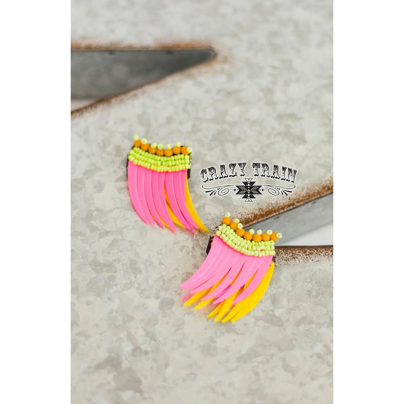 Crazy Train HAWAIIAN SUN EARRINGS
